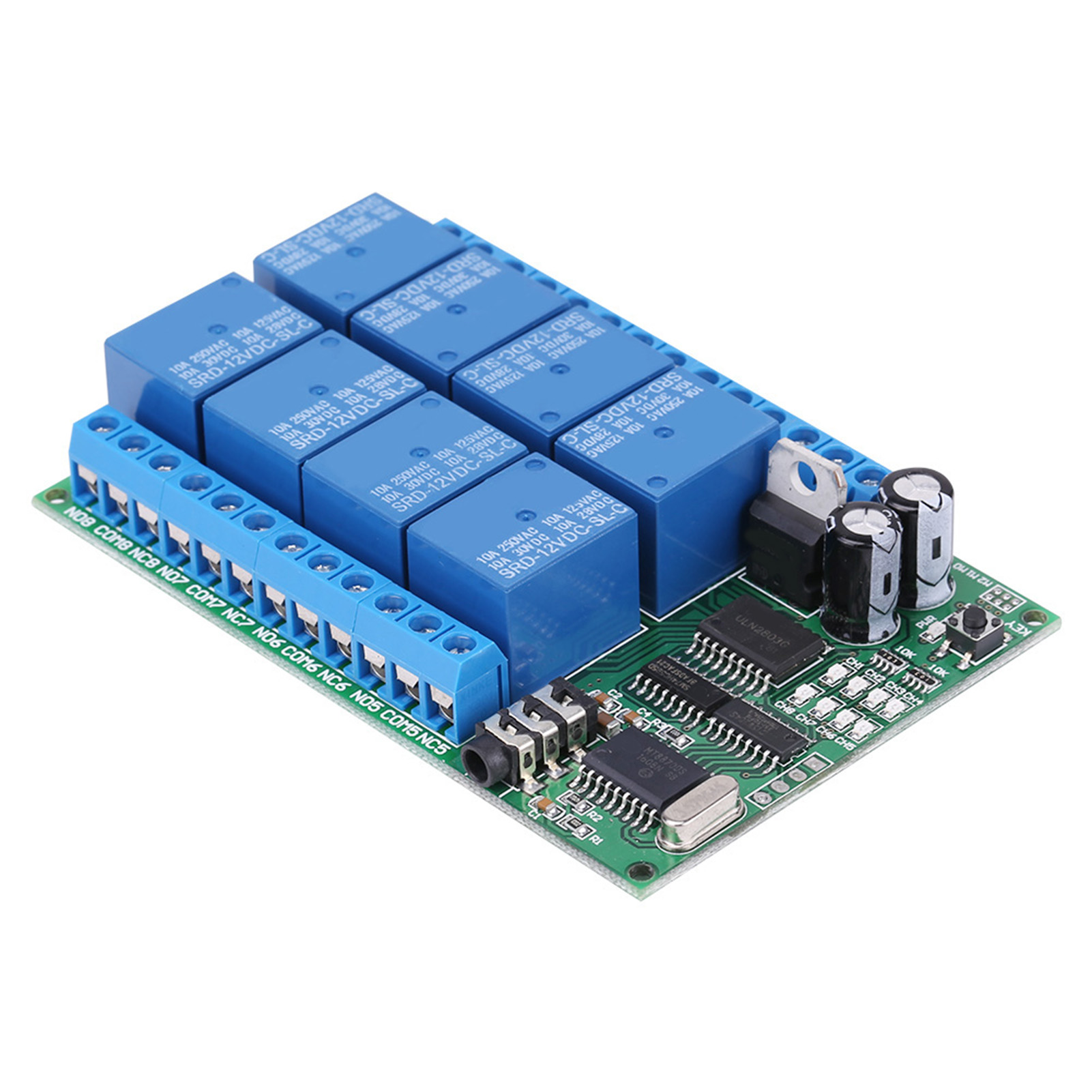 Dc 12v 8-kanal Dtmf-relais-telefon-sprachdecoder-fernbedienungsschaltermodul