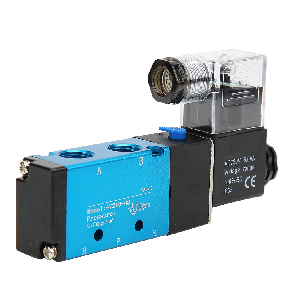 4v210-08 2-positionen-5-wege-magnetventil Pt1/4 Zoll Gefilterte Luft Dc 3 W Ac 6 Va (ac 220 V)