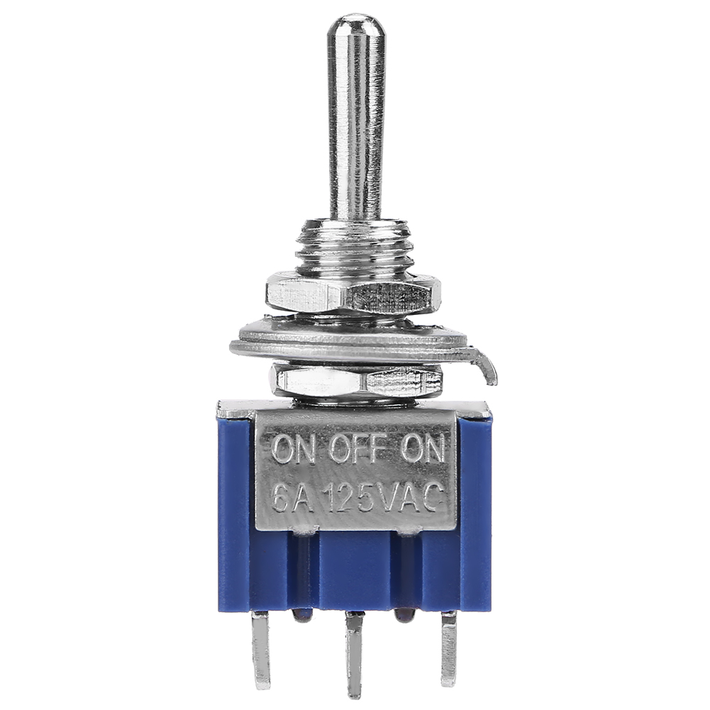 10 Mini-kippschalter Spdt, 3-polig, 6 Mm, 6 A, 125 V Ac, Ein/aus