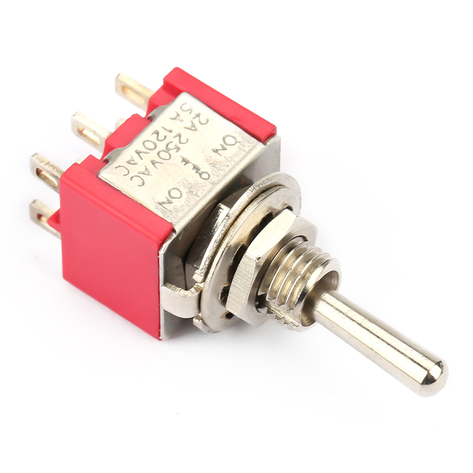 10 Stück Ein/aus-drucktaster, Dpdt, 6-polig, 6 Mm, 2 A + 250 V Ac, 5 A + 125 V Ac