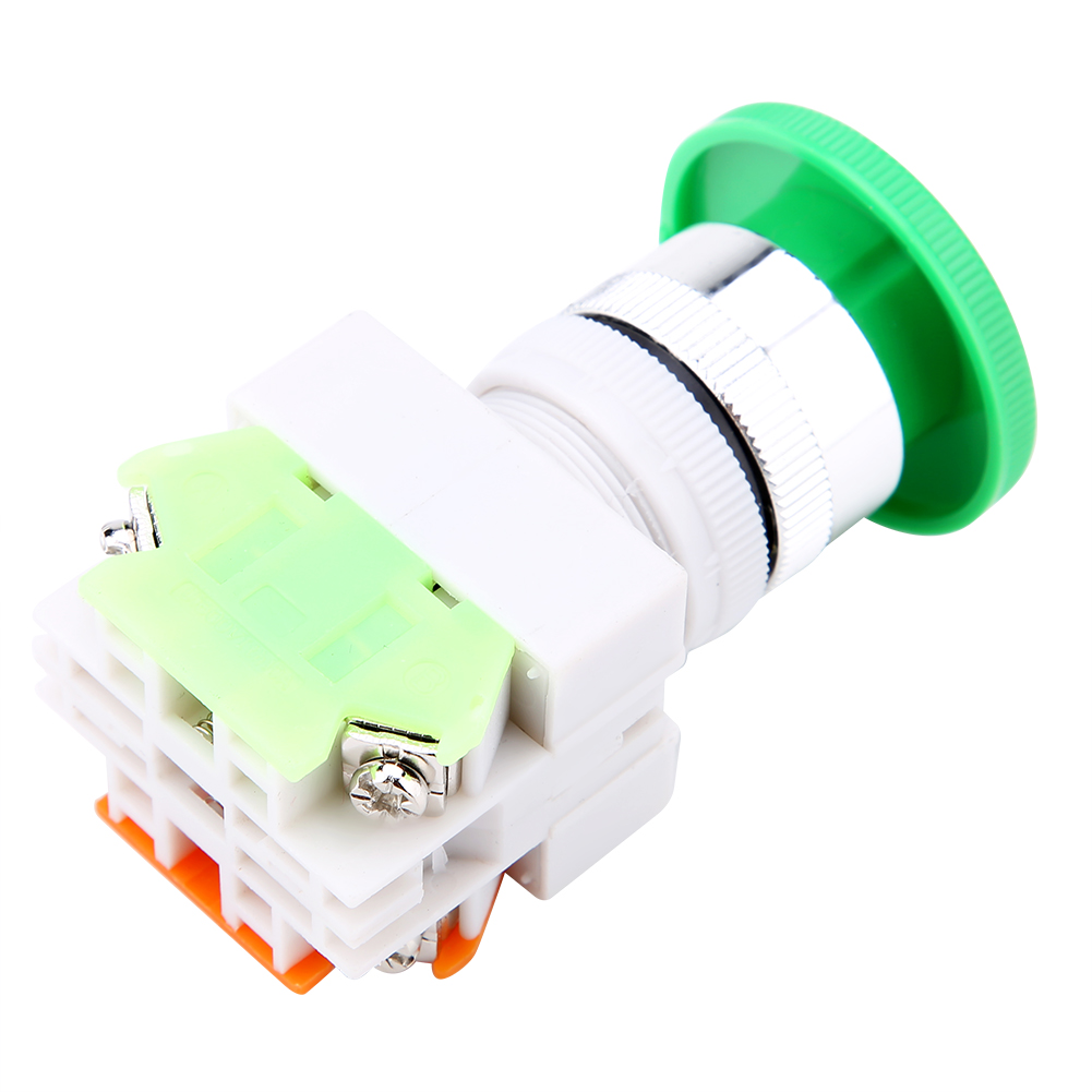 Automatischer Reset-knopf, Pilzförmig, Grün, 22-mm-anschluss, Lay37-11m