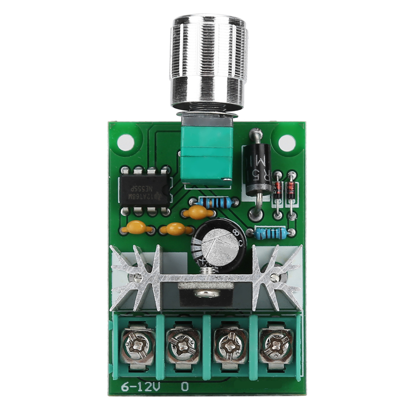 6v-12v 6a Pwm-gleichstrommotorsteuerung, Leistungsstark, Stufenlos, Einstellbarer Drehzahlschalter