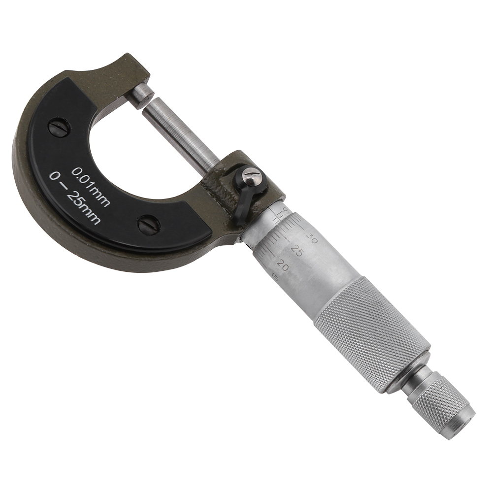 1 Stück Hochpräzises Externes Mikrometer-dickenmessgerät, Messbereich 0–25 Mm