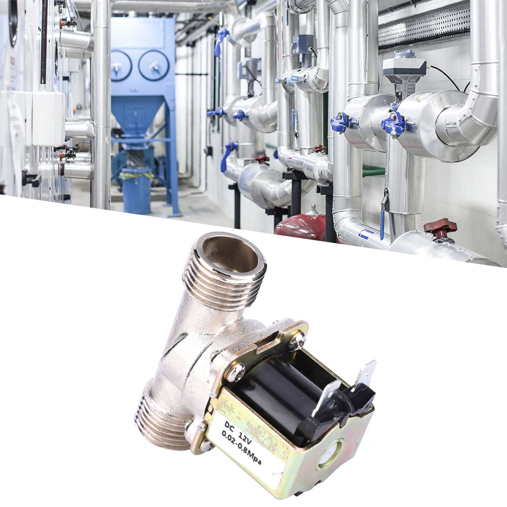 12-v-g1/2-nc-elektromagnetventil Aus Messing, Normalerweise Geschlossen, Wassereinlassventil
