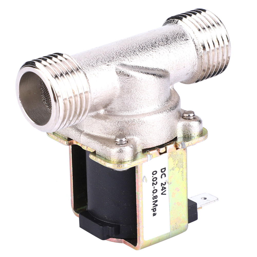 Dc24v G1/2 Nc Messing-elektromagnetventil, Normalerweise Geschlossen, Wassereinlassventil