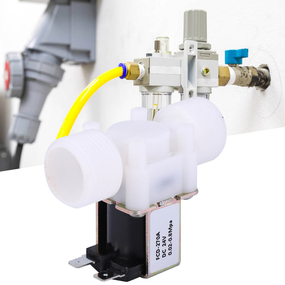 G3/4 Nc Kunststoff-magnetventil, Normalerweise Geschlossen, Wassereinlassventil, 24 V Dc