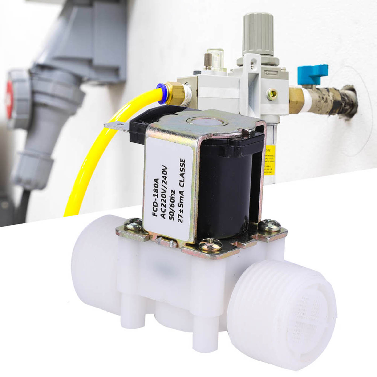G3/4 Nc Kunststoff-magnetventil, Normalerweise Geschlossen, Wassereinlassventil, Wechselstrom 220–240 V