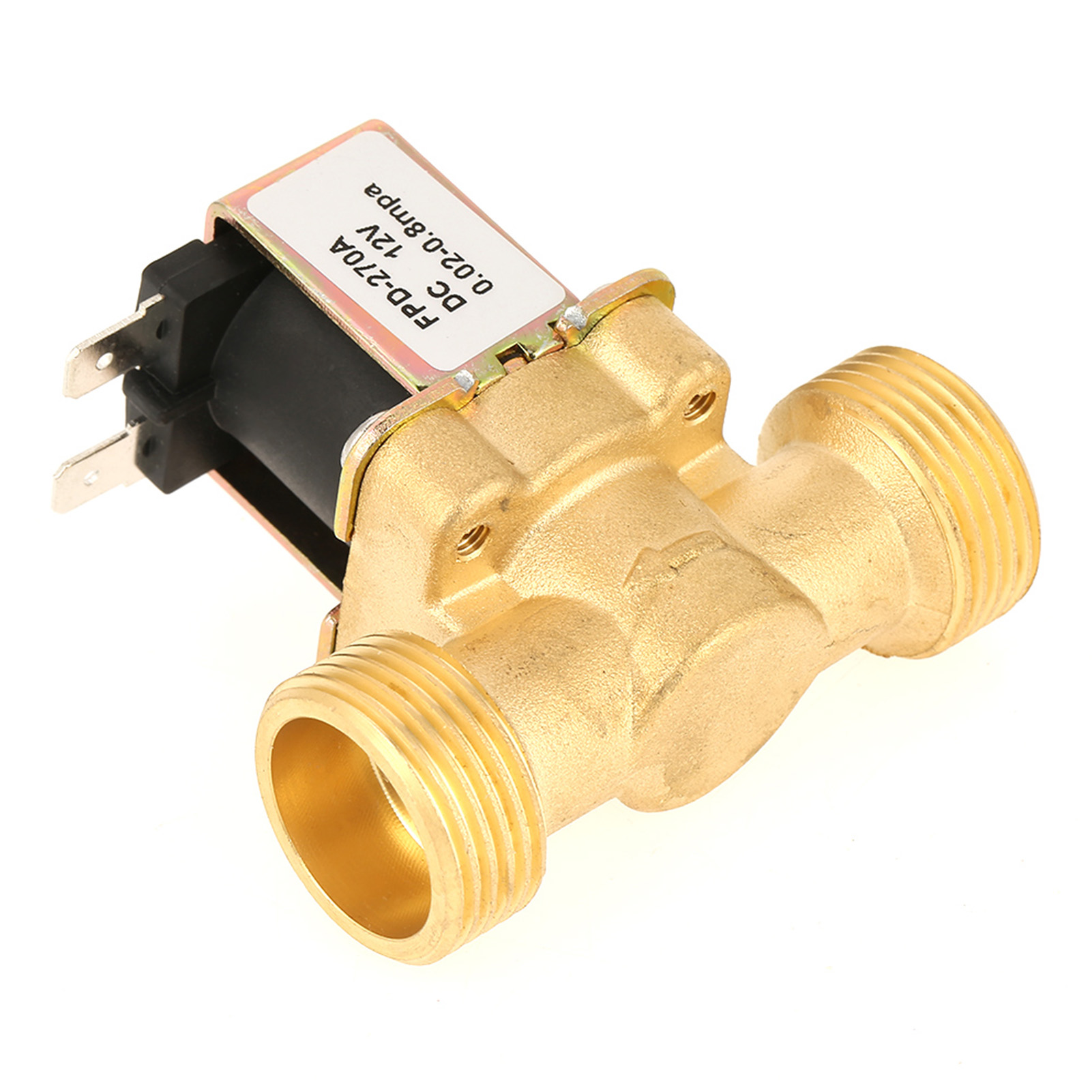 1 Stück Dc12v G3/4 Elektro-magnetventil Aus Messing, Normalerweise Geschlossen, Für Wasser