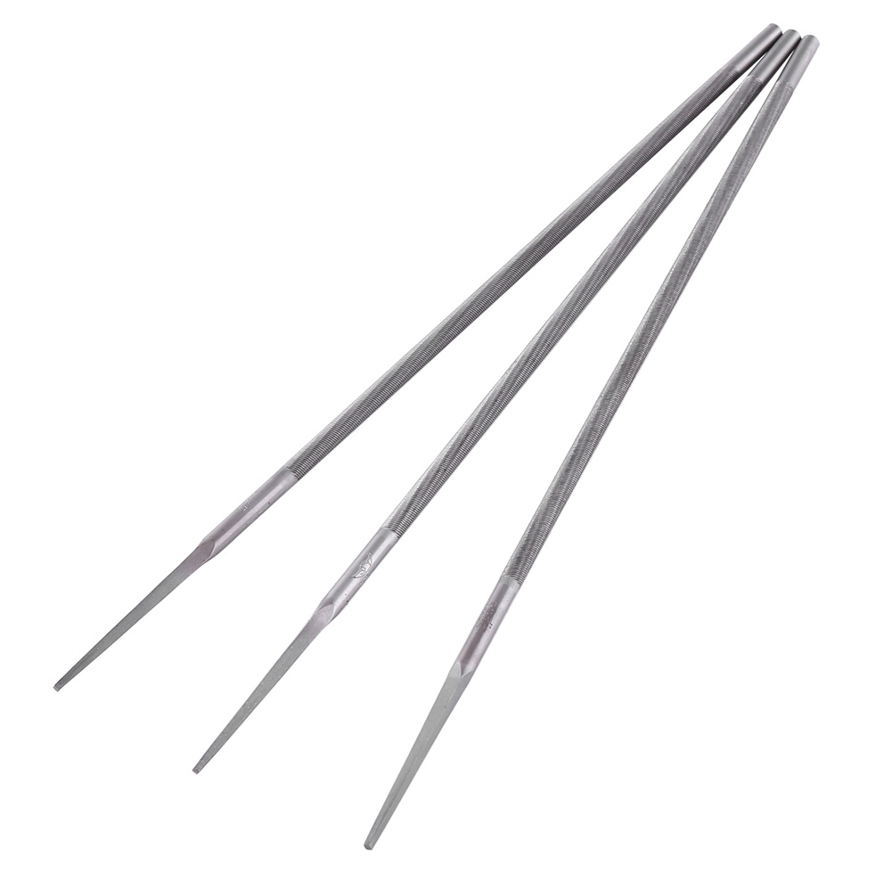 3-teiliges Set Runder Stahlschärffeilen Für Kettensägenketten (4,8 Mm)
