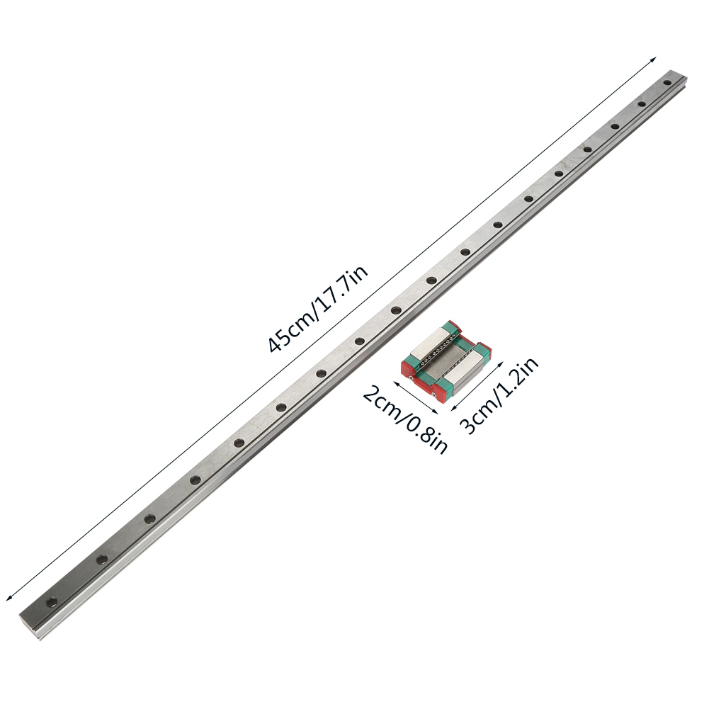 Lml12b Miniatur-linearführung, 12 Mm Breiter Schlitten (450 Mm)