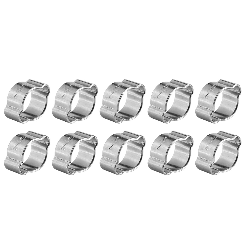 10 Stück Verzinkte, Doppelohrige Schlauchschellen Aus Eisen, 5–23 Mm, Für Kraftstoffschläuche (7–9 Mm)
