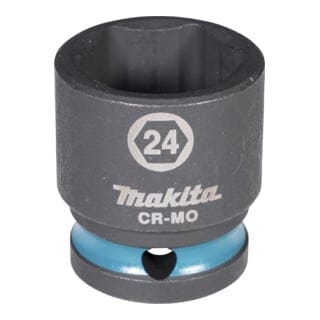 E-16209 Steckschlüssel 1/2" SW24 Impact Black kurz - Makita