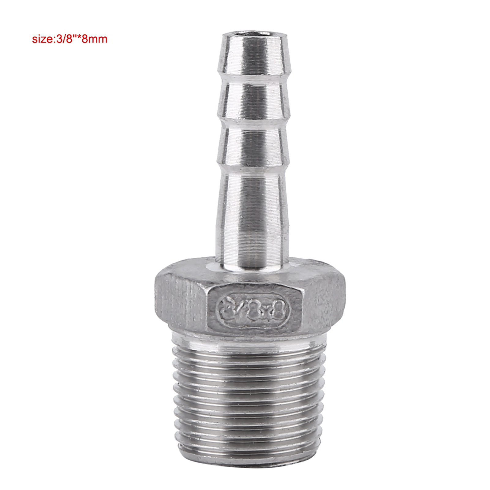 Rohrverschraubung Aus Edelstahl 304 Mit Außengewinde, Schlauchanschluss (3/8" X 8 Mm)