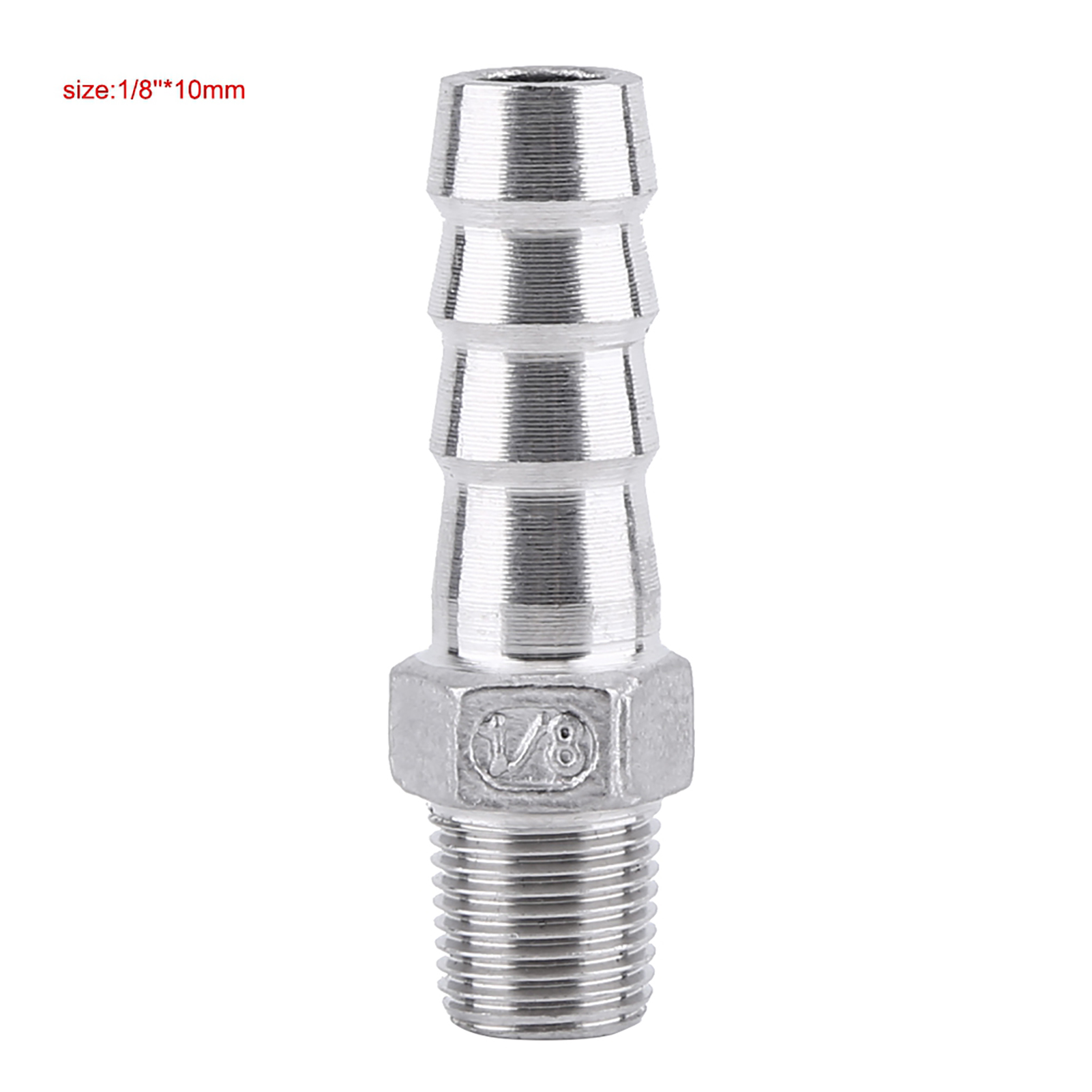 Edelstahl-rohrverschraubung Mit Außengewinde, Schlauchanschluss (1/8" X 10 Mm)