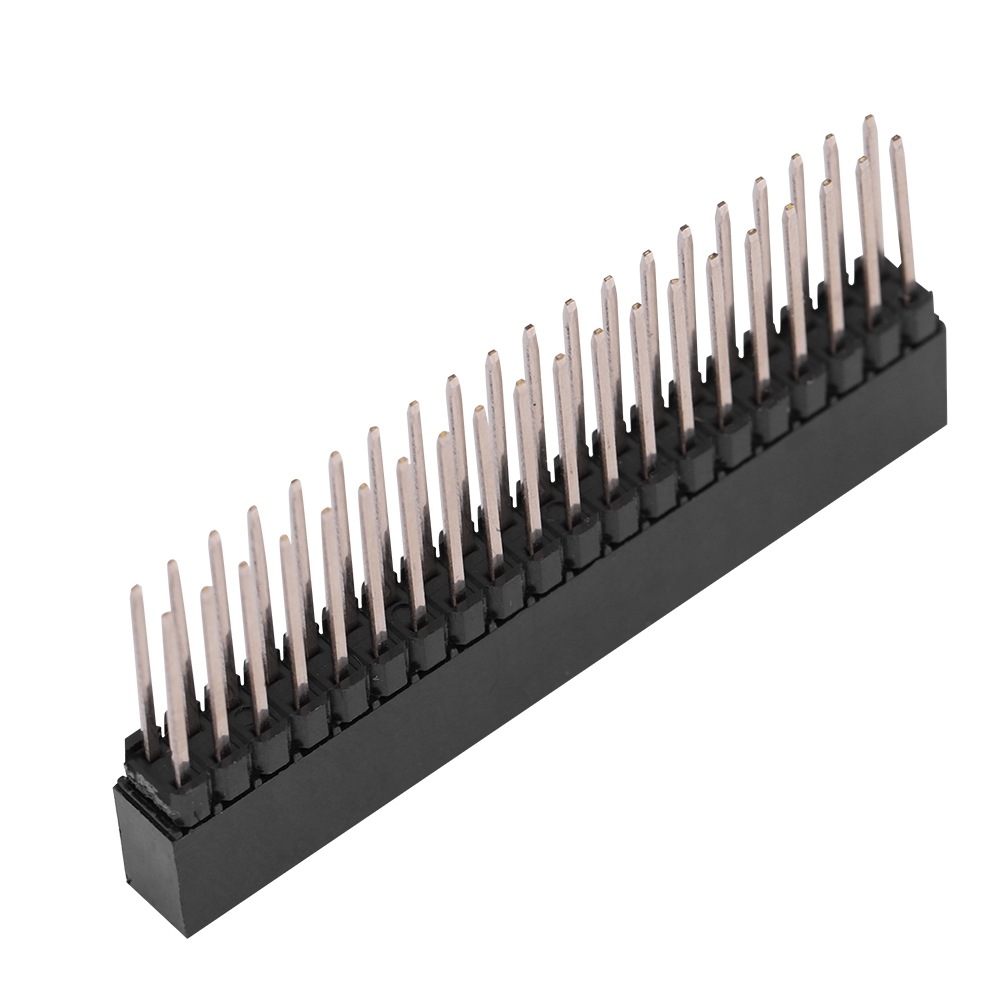 3 Stück 2 X 20-polige, Extra Hohe, Zweireihige Buchsen Mit Einem Rastermaß Von 2,54 Mm Für Raspberry Pi