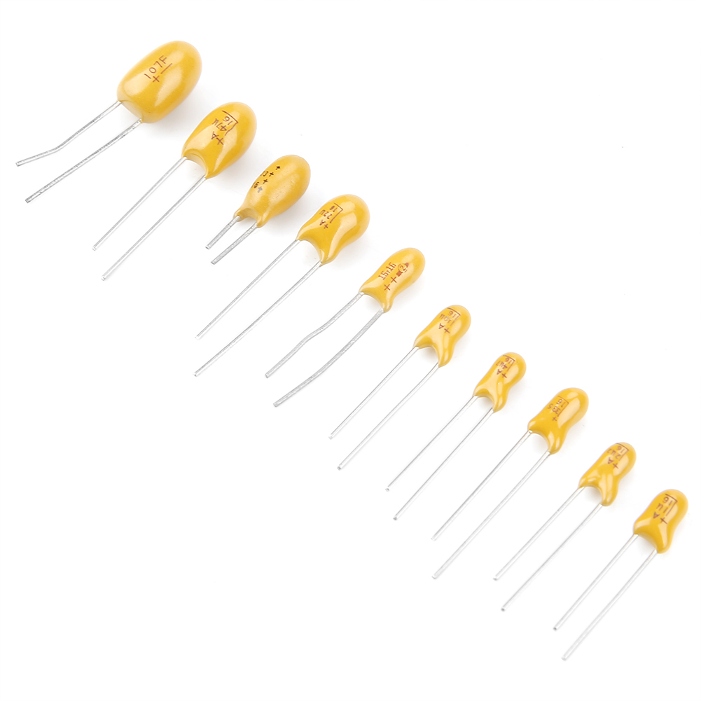 100 Tantal-kondensatoren, 16 V, 1 Μf – 100 Μf, Sortiert In Einer Schachtel