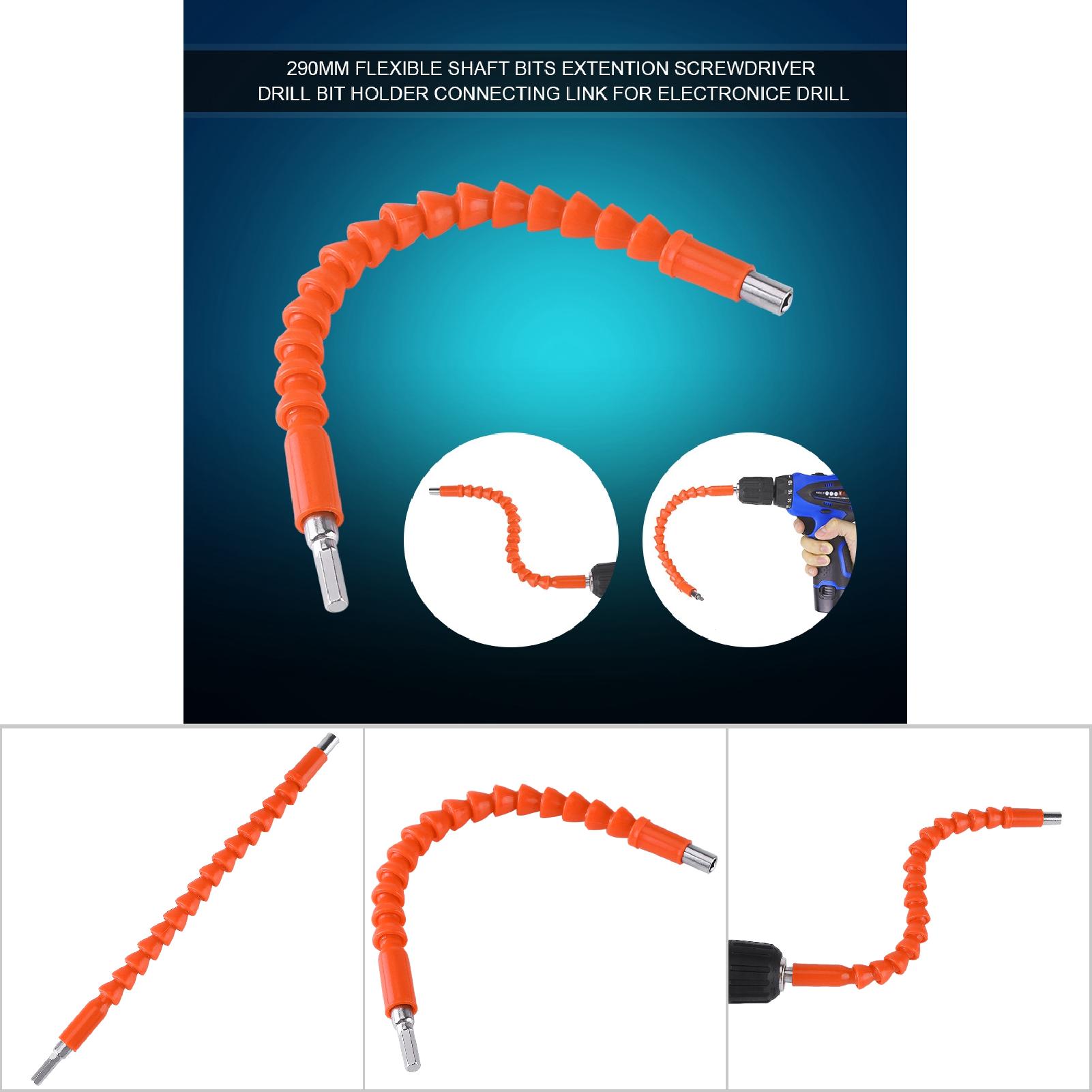 Flexible 1/4"-sechskantbits, Schraubendreherbithalter, Verbindungsglied (orange)