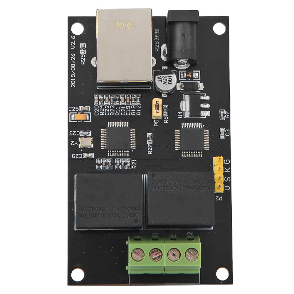 2-wege-internet-relaisplatine, Ethernet-tcp/ip-controller, Fernschalter-controller-modul