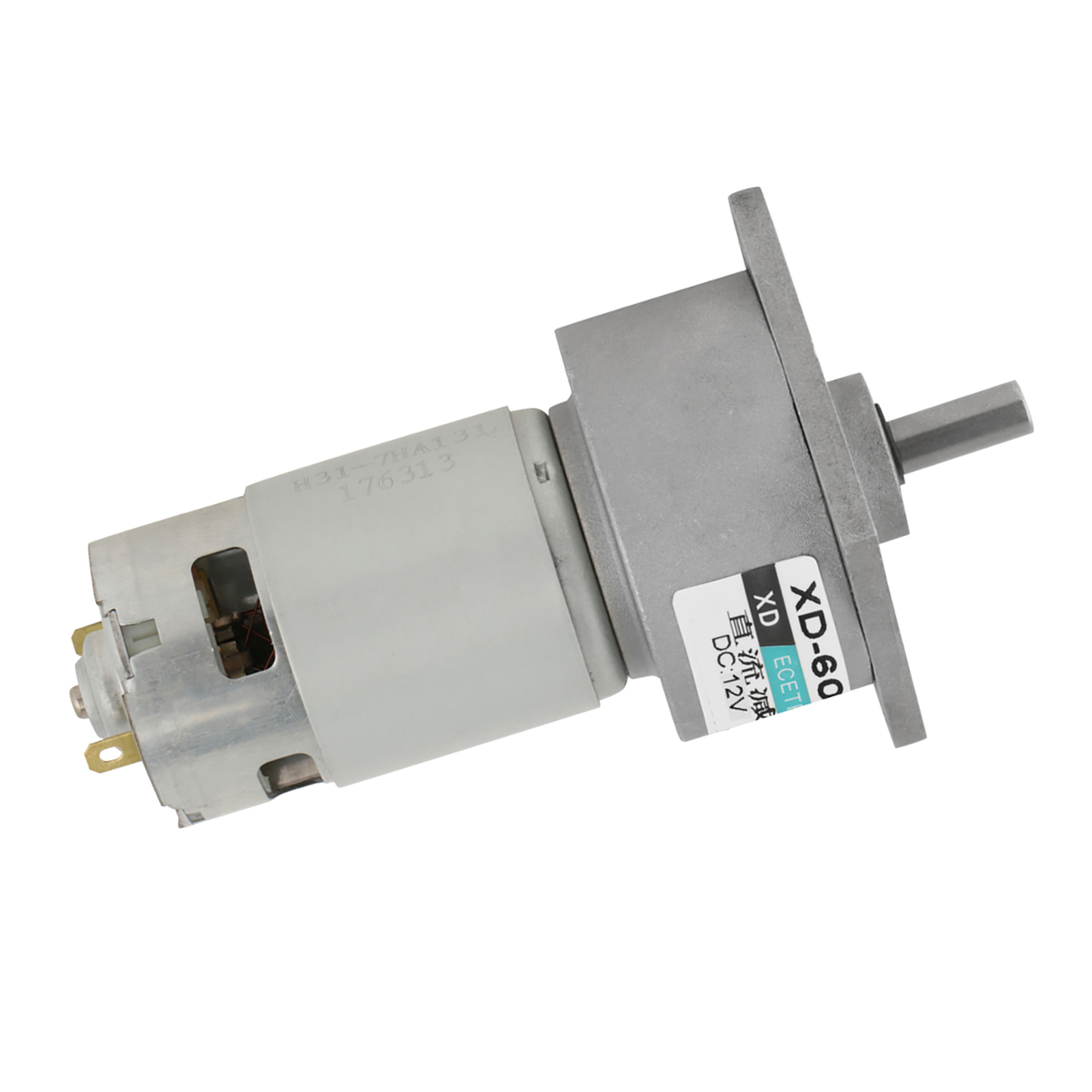 35-w-mikro-gleichstrom-metallgetriebemotor, Drehzahlregelung, Rechts-/linkslauf (12 V, 5 U/min)