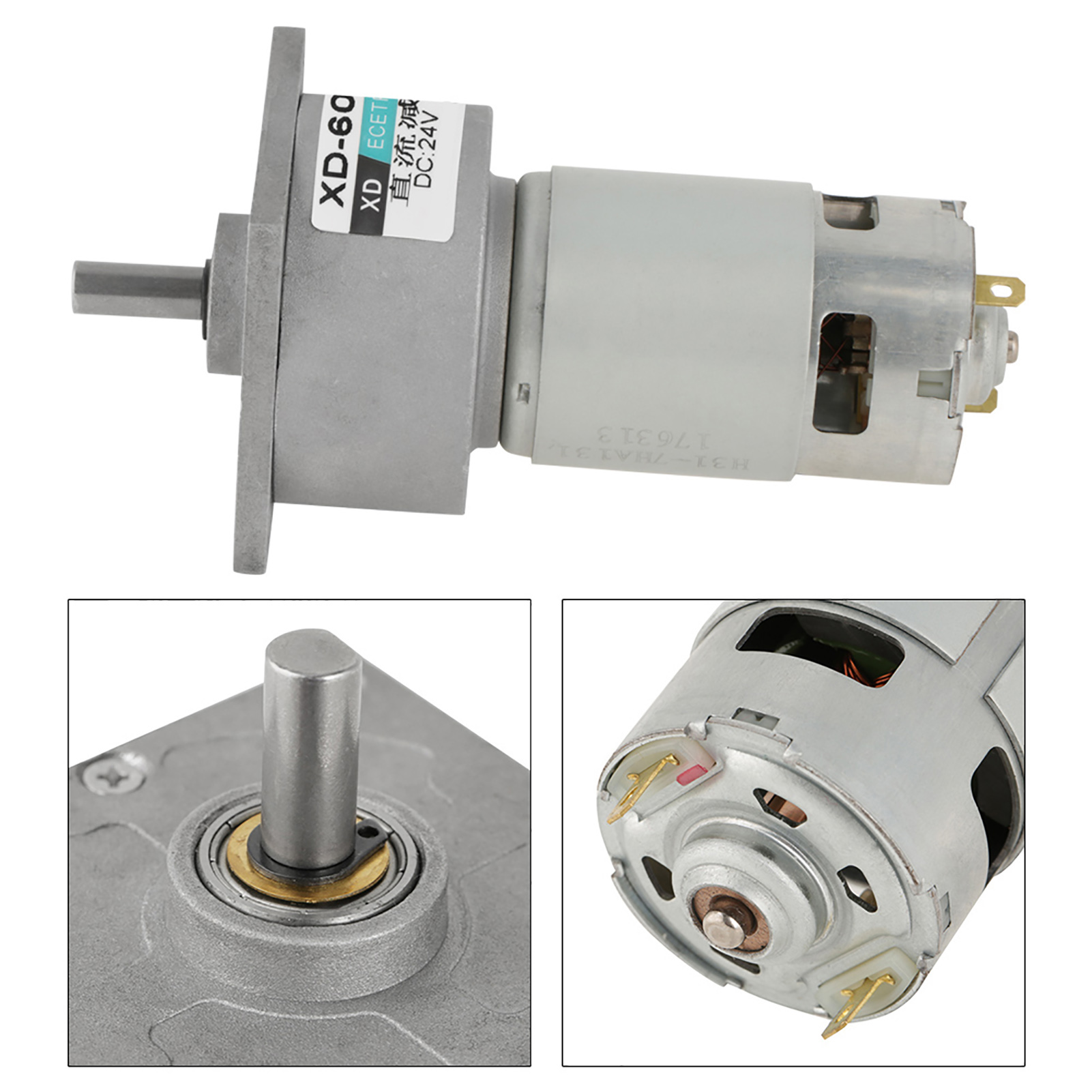 35-w-mikro-gleichstrom-metallgetriebemotor, Drehzahlregelung, Cw/ccw (24 V, 10 U/min)