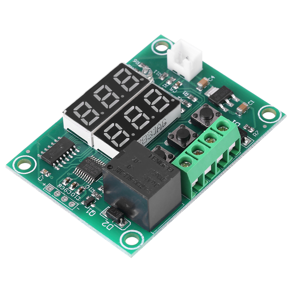 Digitaler 12v Dc-temperaturregler Mit Dualer Led-anzeige, Sensorrelaismodul Und Thermostatschalter