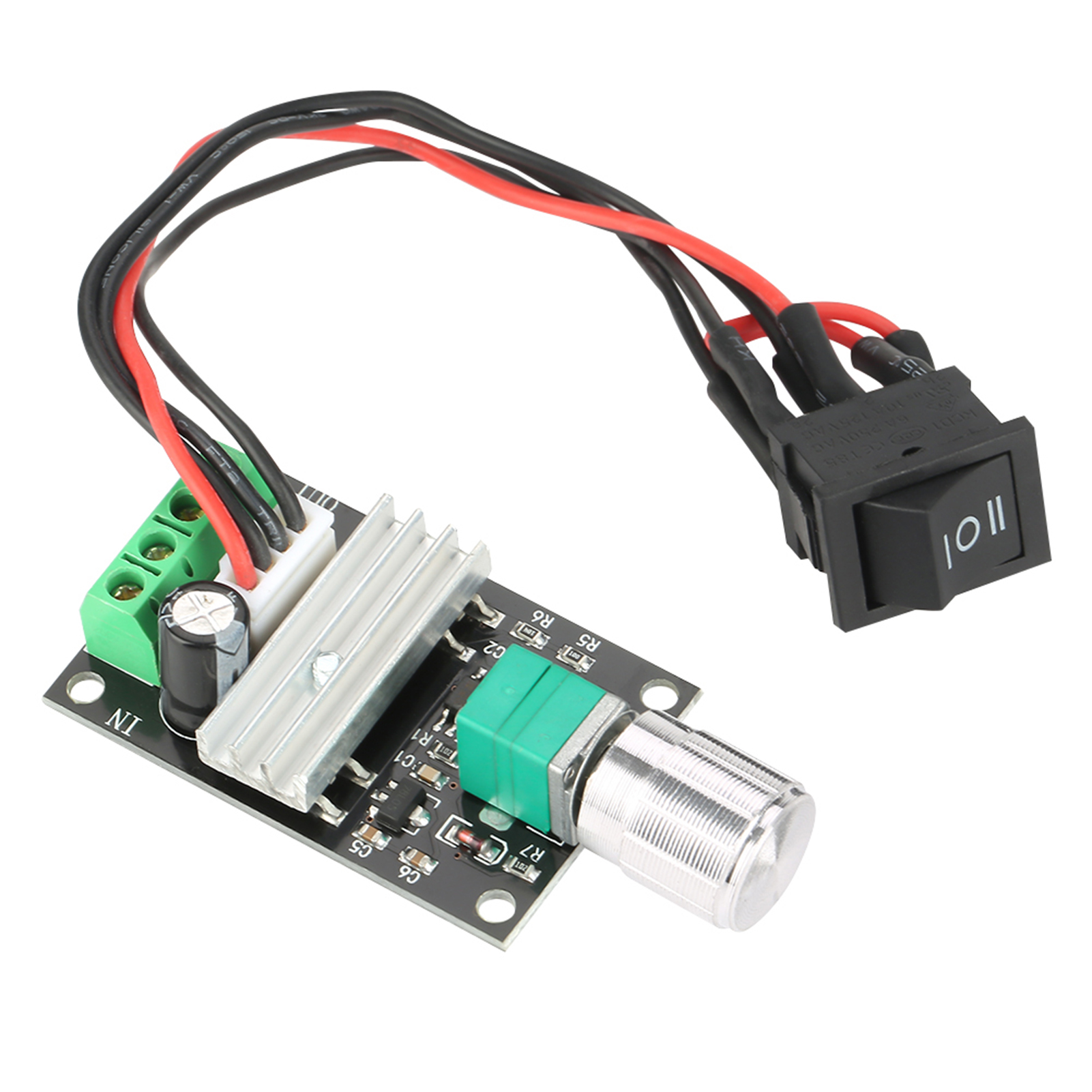 Dc 6v 12v 24v 3a Pwm-motordrehzahlregler Mit Reversibler Steuerung Und Schalter