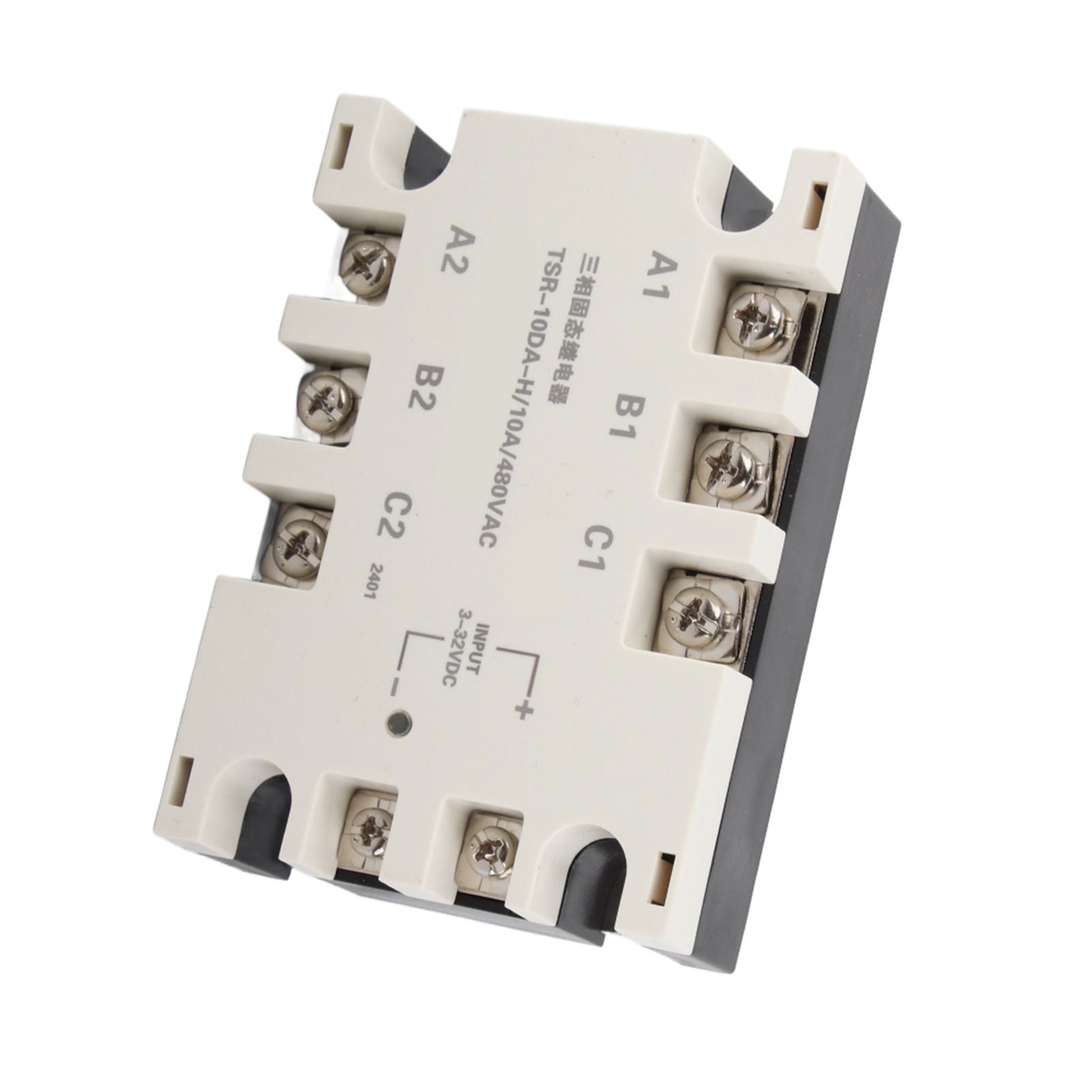 Dreiphasiges 10-a-dc/ac-halbleiterrelais (ssr), Eingang 3–32 V Dc, Last 24–480 V Ac, Tsr-10da H