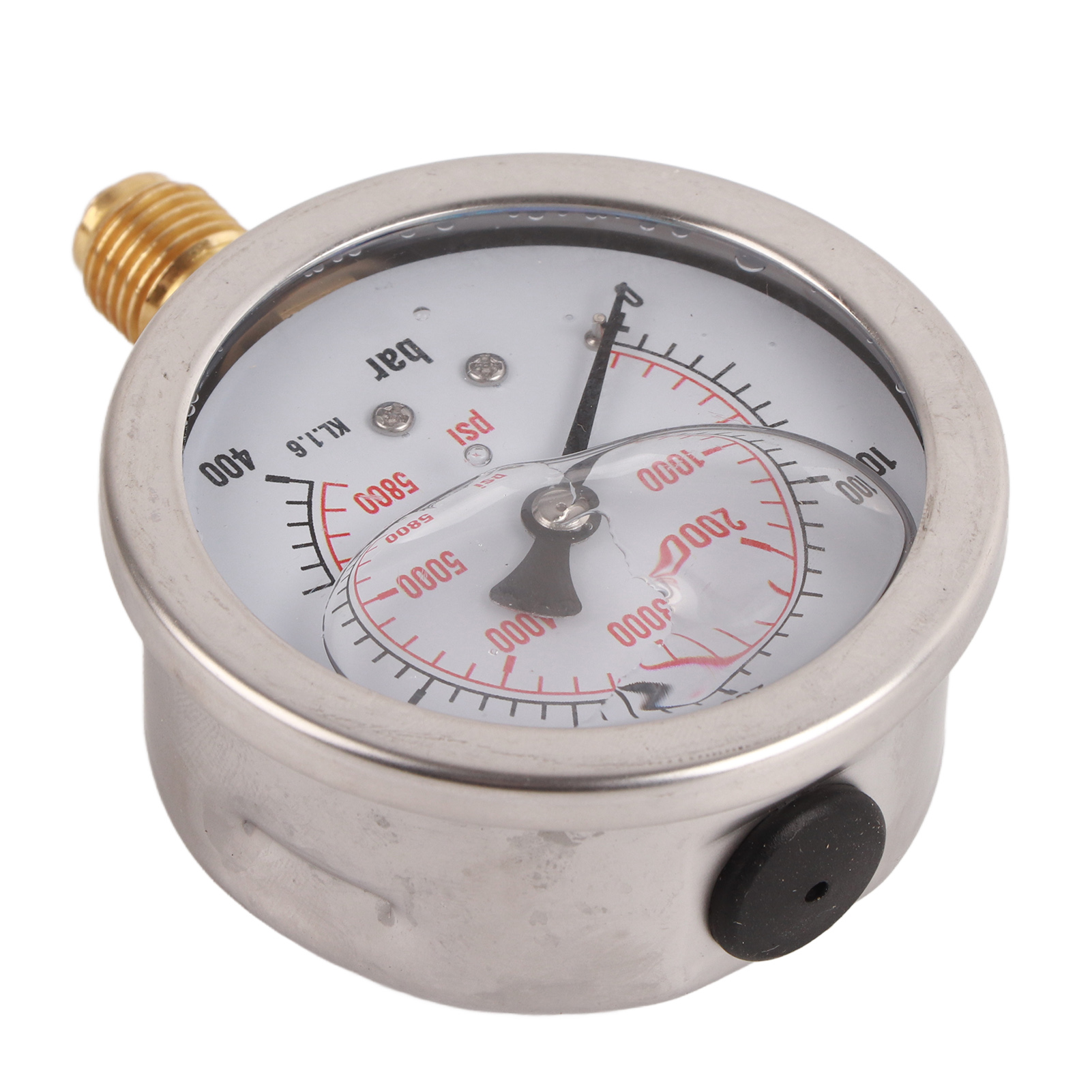 Prüfanschluss Für Hydraulikschlauch, Anschluss M162‑bsp1/4 + 0400bar 6000psi Manometer, 1,5 M Schlauch