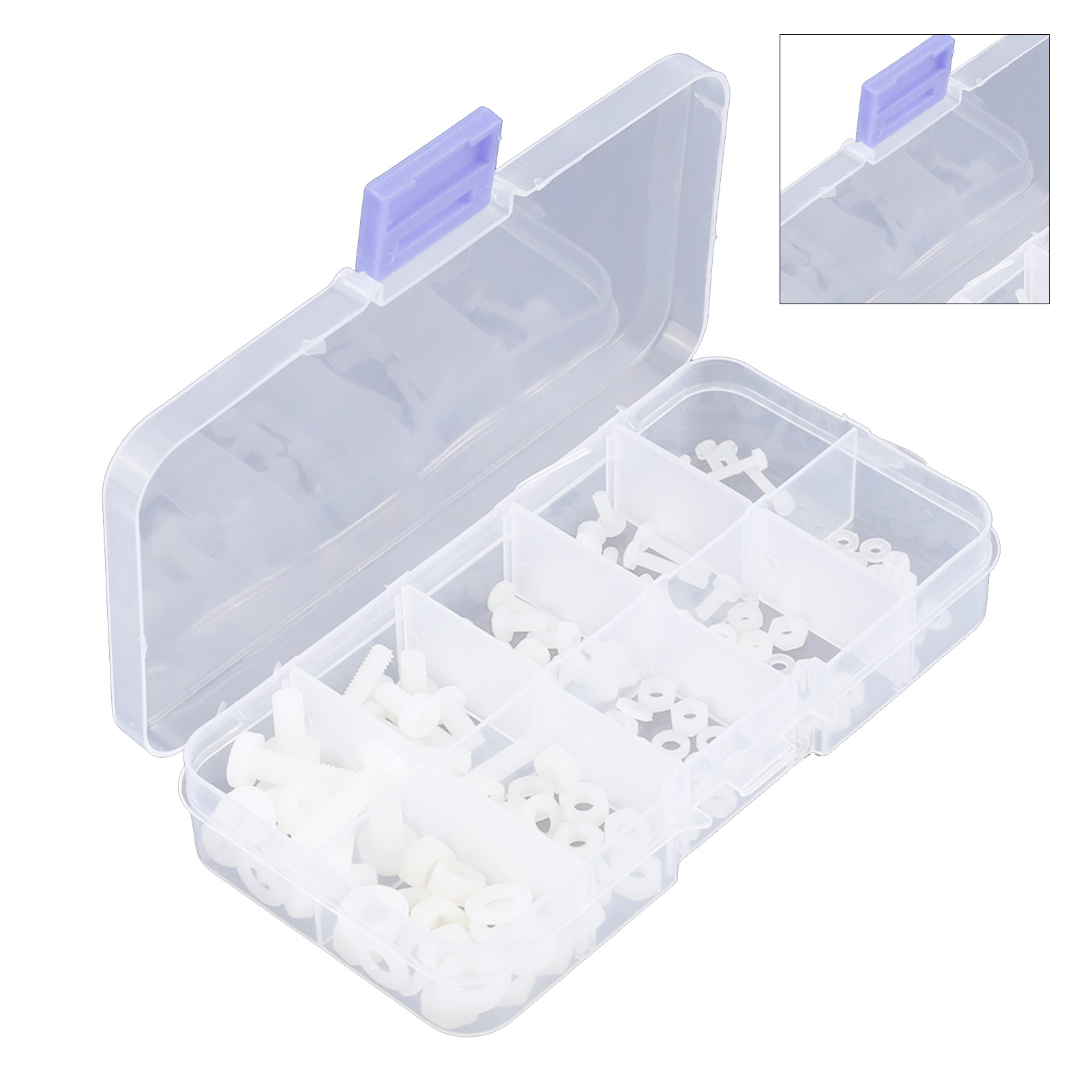 150-teiliges Set Aus Schrauben, Muttern Und Unterlegscheiben (m2, M2,5, M3, M4, M5) In Einer Box