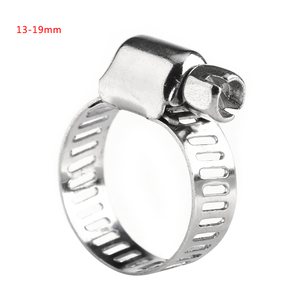 Verstellbare Schlauchschellen Aus Edelstahl, Kraftstoffschlauchschellen (13 Mm - 19 Mm)