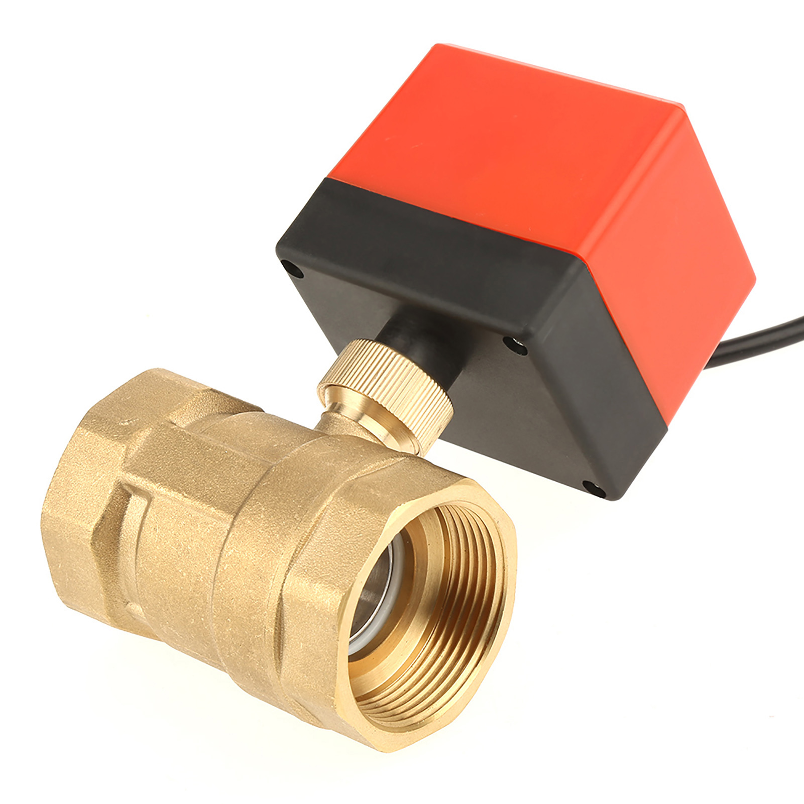 1 Stück 12-v-gleichstrom-kugelhahn G1-1/2" Dn40 Mit Motorisiertem Stellantrieb, Aus Messing, Für Klimaanlagen