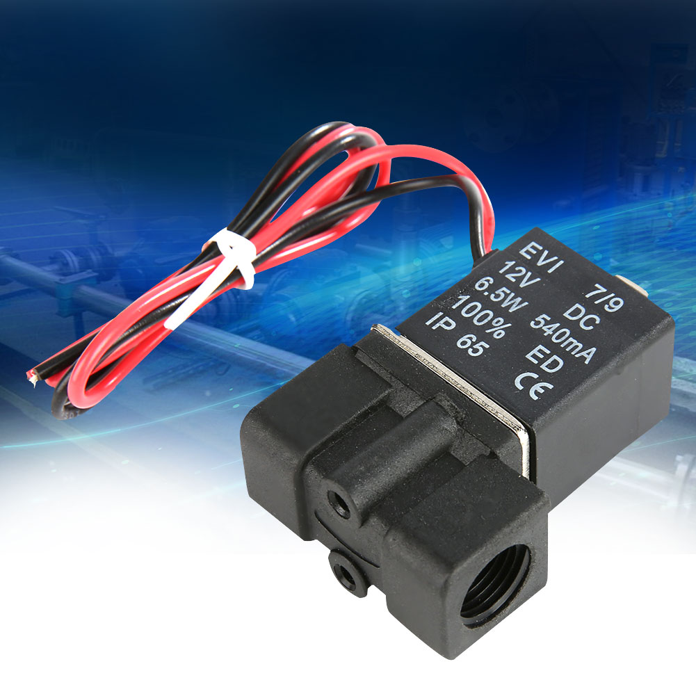 1/4"-npt-2-wege-magnetventil Aus Kunststoff, Nc (normalerweise Geschlossen), 12 V Dc
