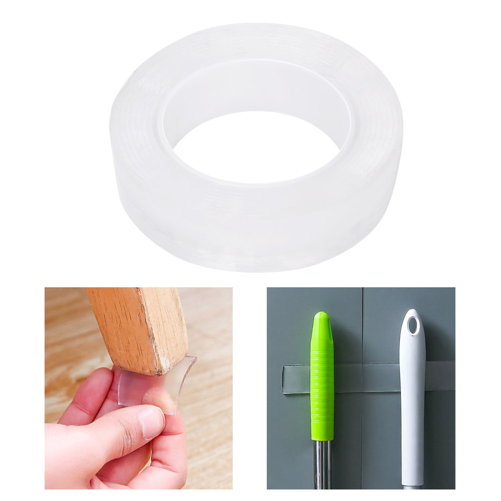 Acrylklebeband, Transparent, Doppelseitig, Multifunktional, Für Haushaltsgegenstände (3 Meter)