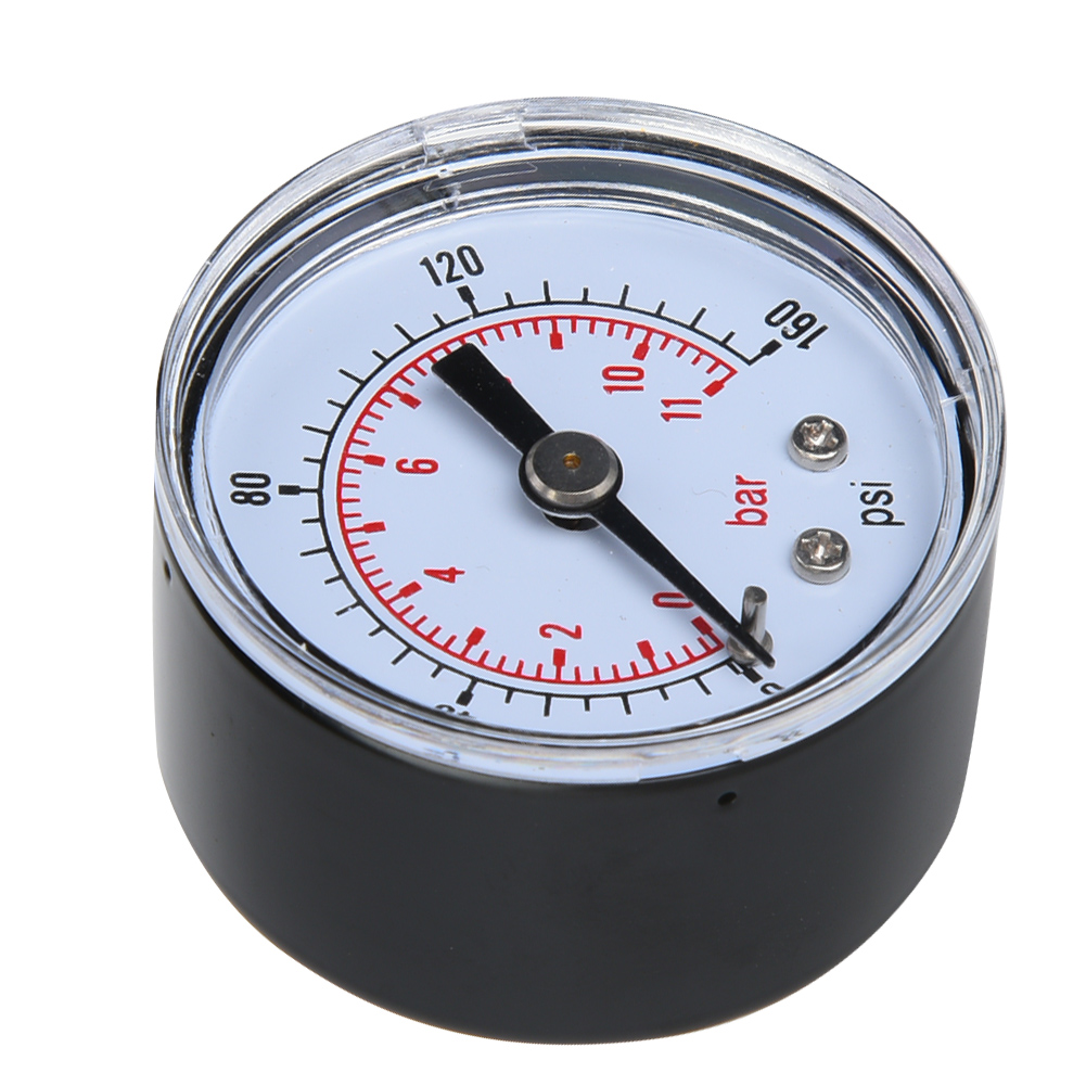 Mechanisches Manometer Für Luft, Öl Und Wasser, 1/8" Bspt-rücklaufanschluss (0-160 Psi 0-11 Bar)