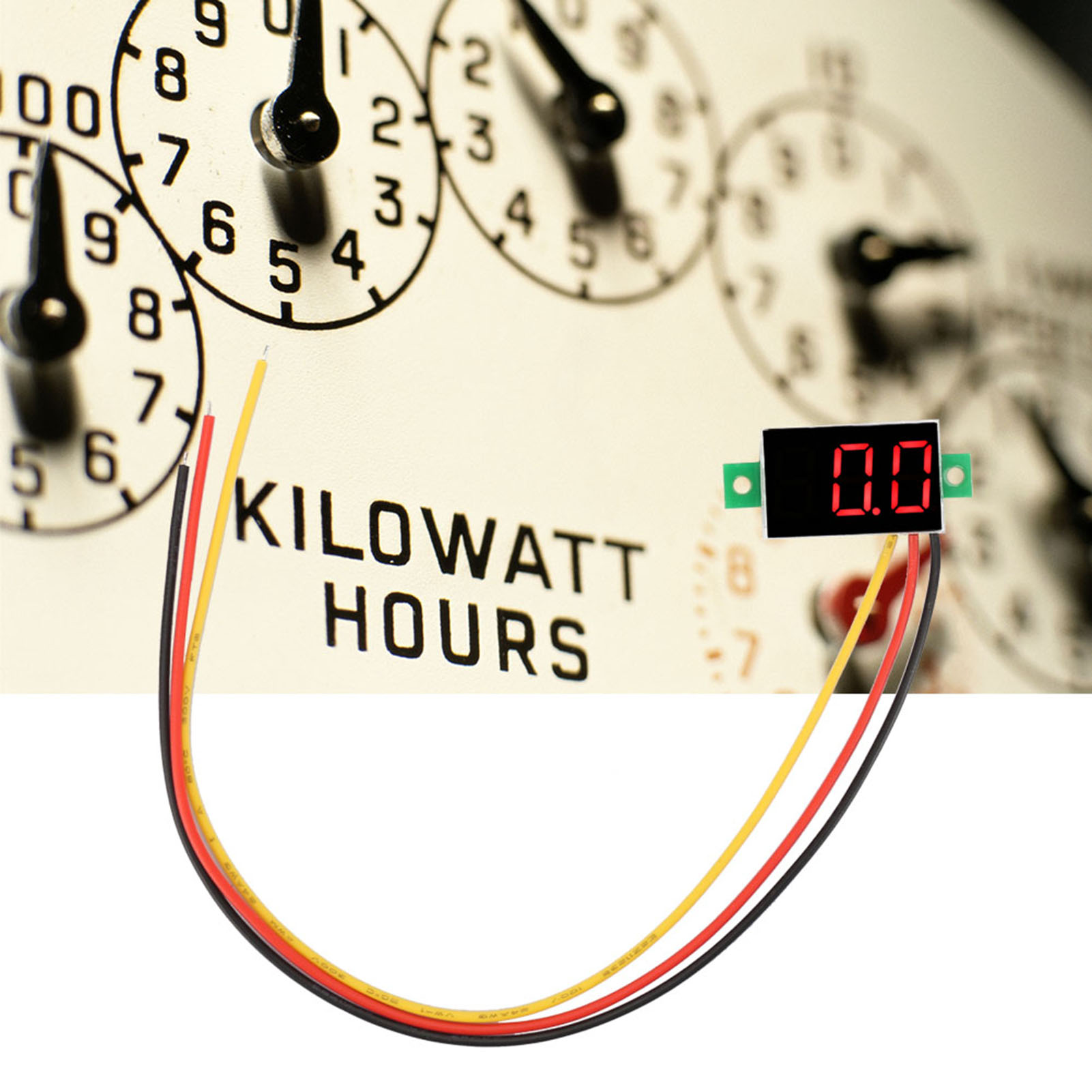 5 Stück 3-farbige 0,36-zoll-digitaldisplay-gleichstromvoltmeter, 3-draht-led-voltmeter Und Spannungsmesser