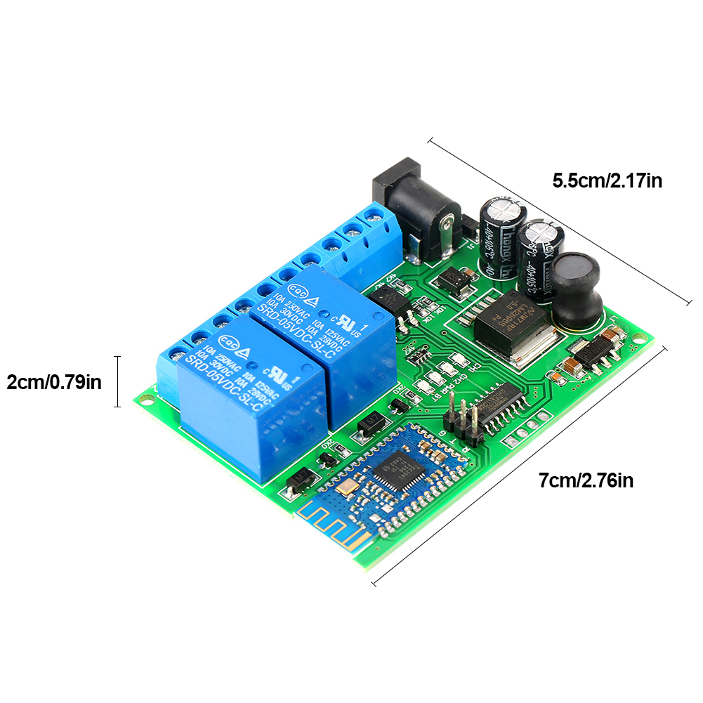 2-kanal-bluetooth-relais-fernbedienung Mit Led-motor Für Ios Und Android