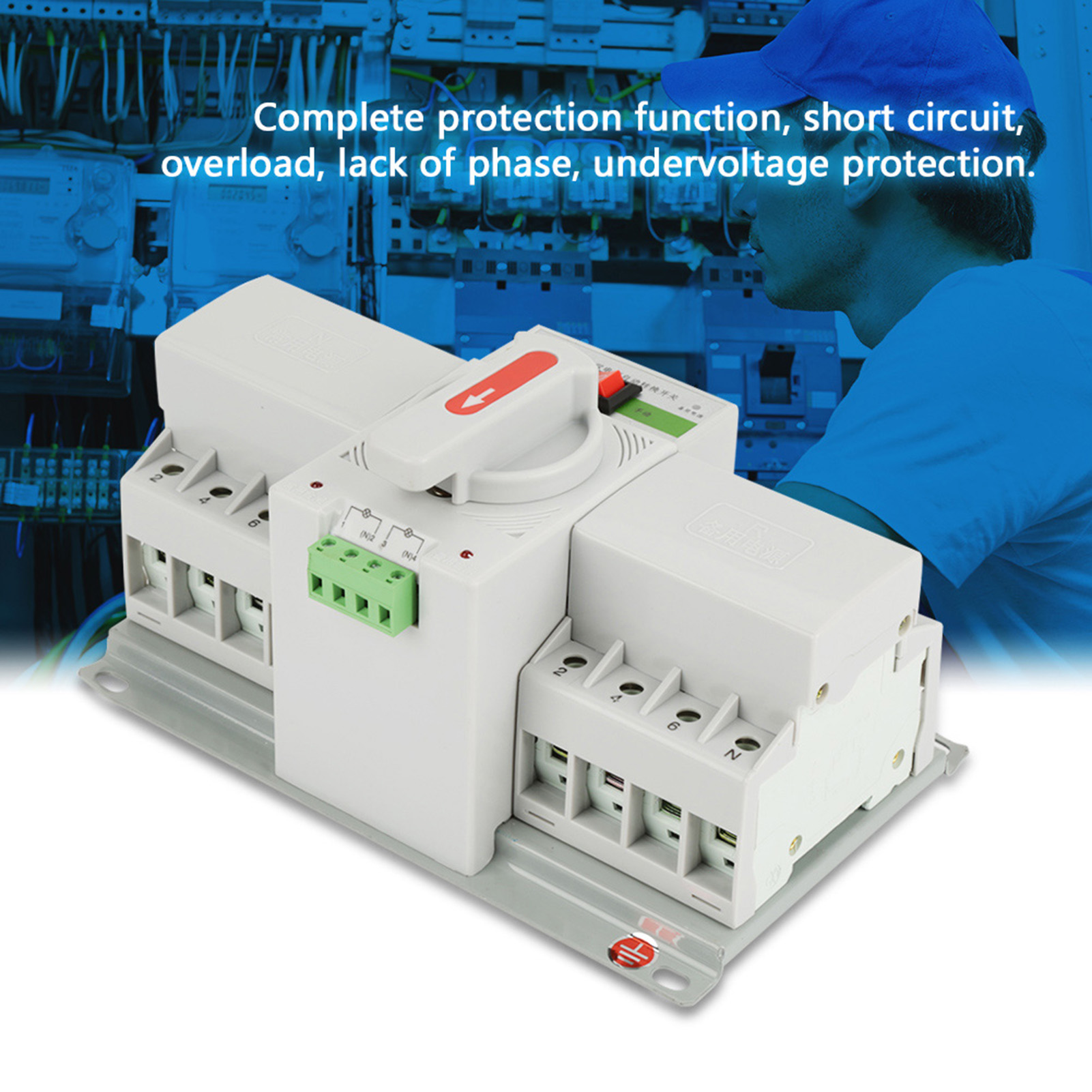 220v 63a 4p Mini-doppelnetzschalter Mit Automatischer Umschaltung