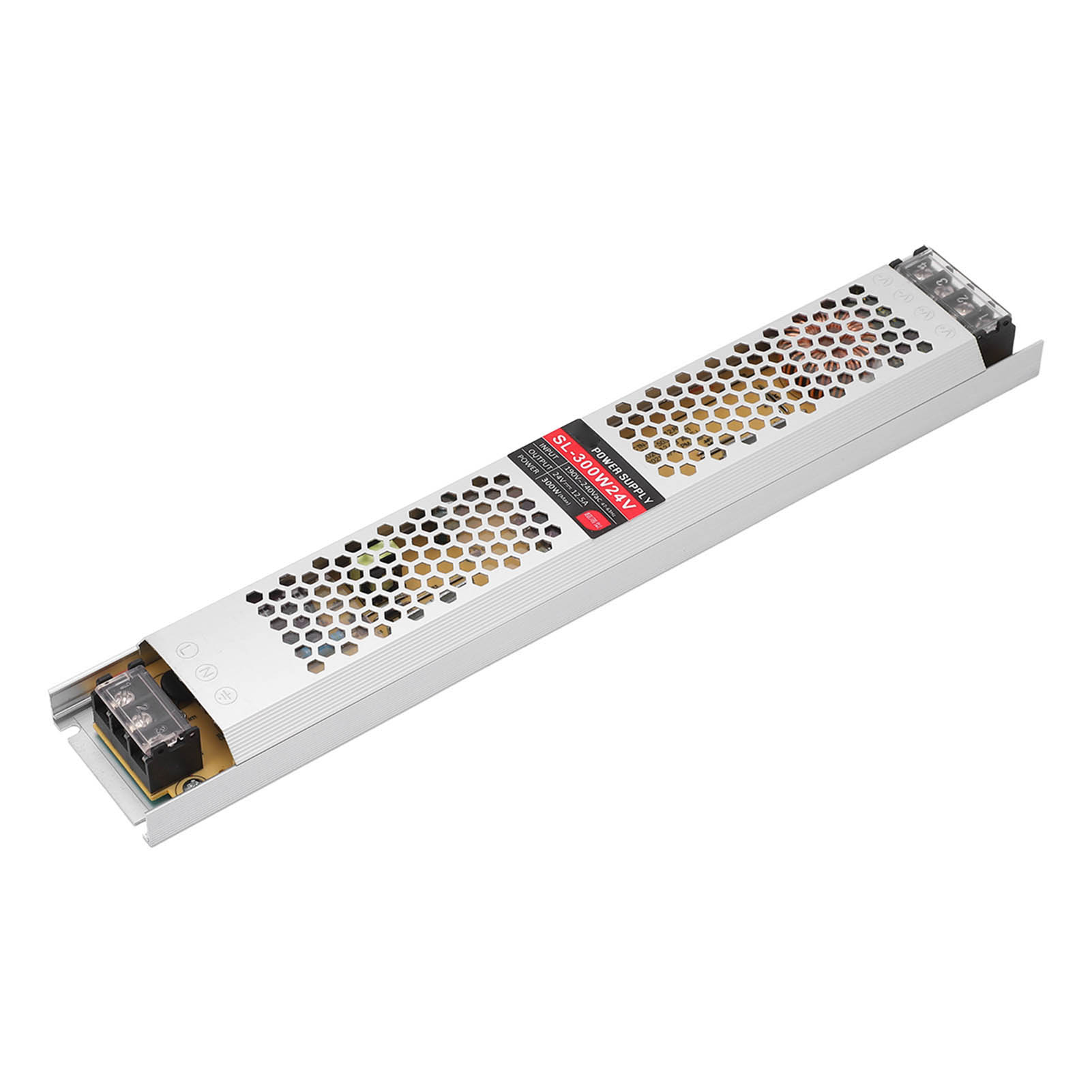 Netzteil Für 300-w-led-streifen, Leuchtkasten Aus Aluminiumlegierung, Schalter, 190–240-v-wechselstromeingang