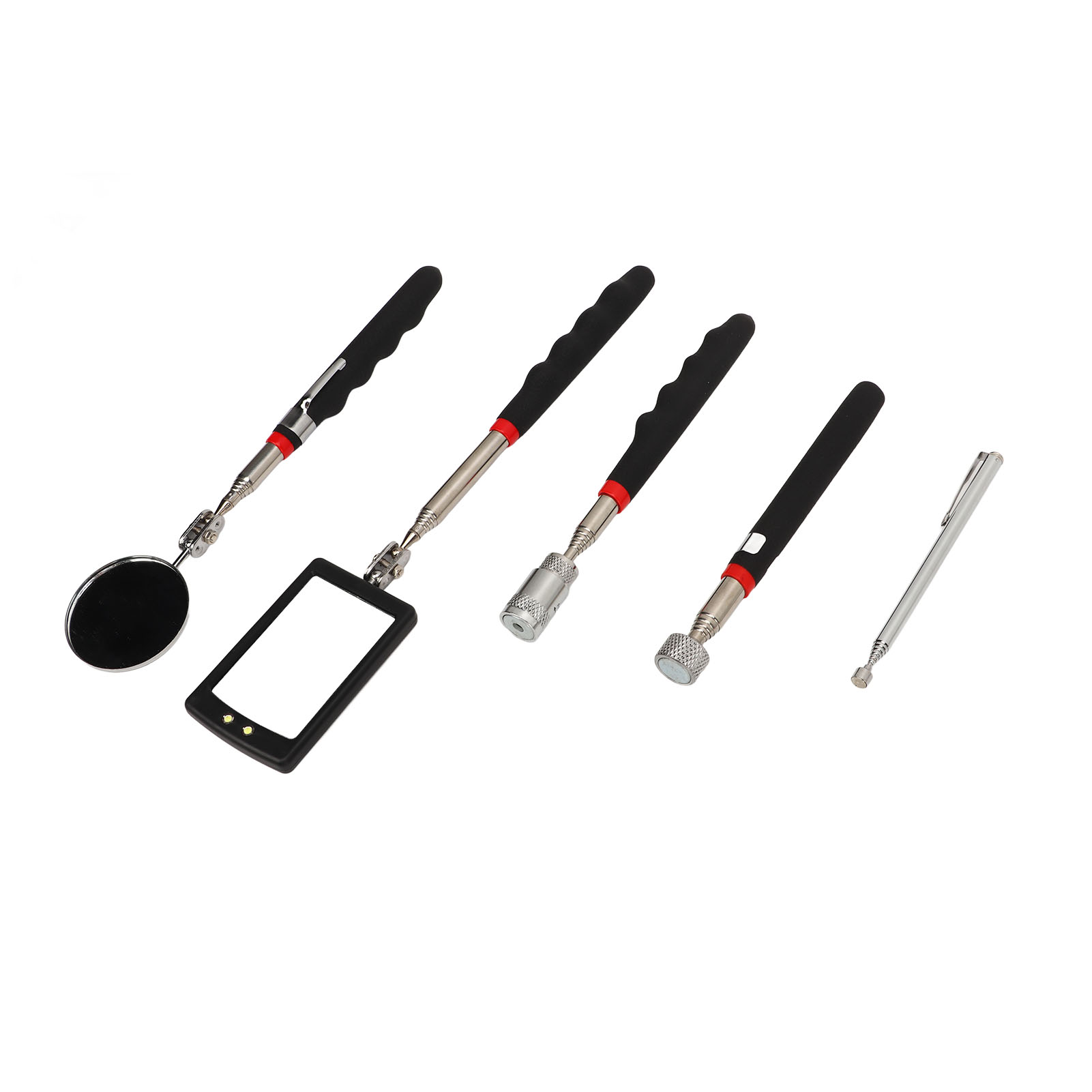 Teleskop-haltewerkzeug, Magnetgreifer, Runder Teleskop-inspektionsspiegel, Quadratische Led, 15 Lb, 8 Lb, 1,5 Lb Stange
