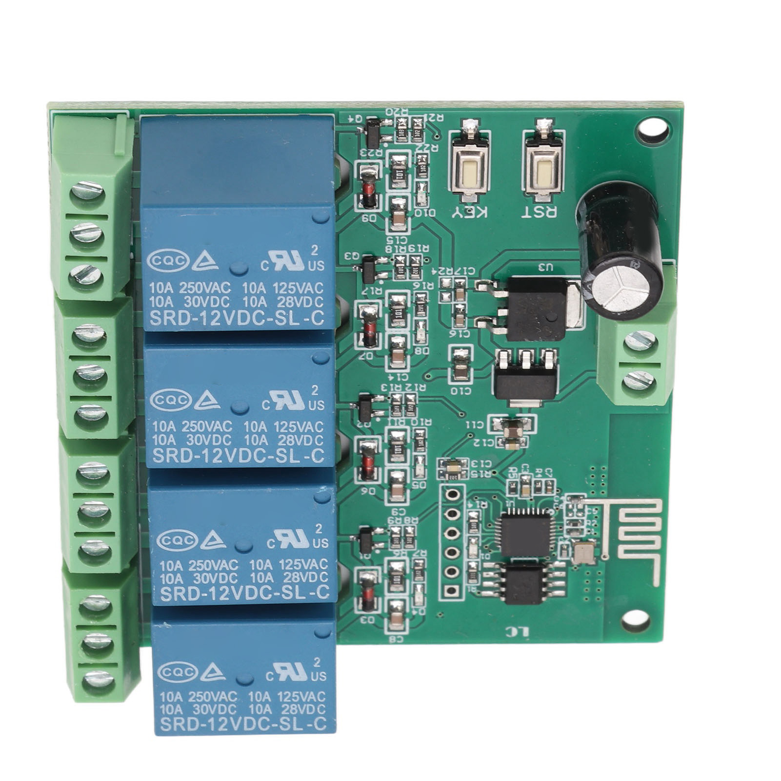4-kanal-relaismodul Mit Esp8266-chip, Wlan-funksteuerung, Vier-relais-platine Für Elektronische Geräte, 12 V Dc