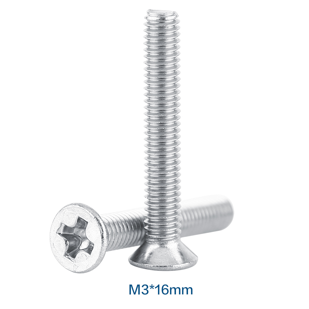Beutel Mit 100 Senkschrauben, Aus Edelstahl Ss304, Metrisch, M316