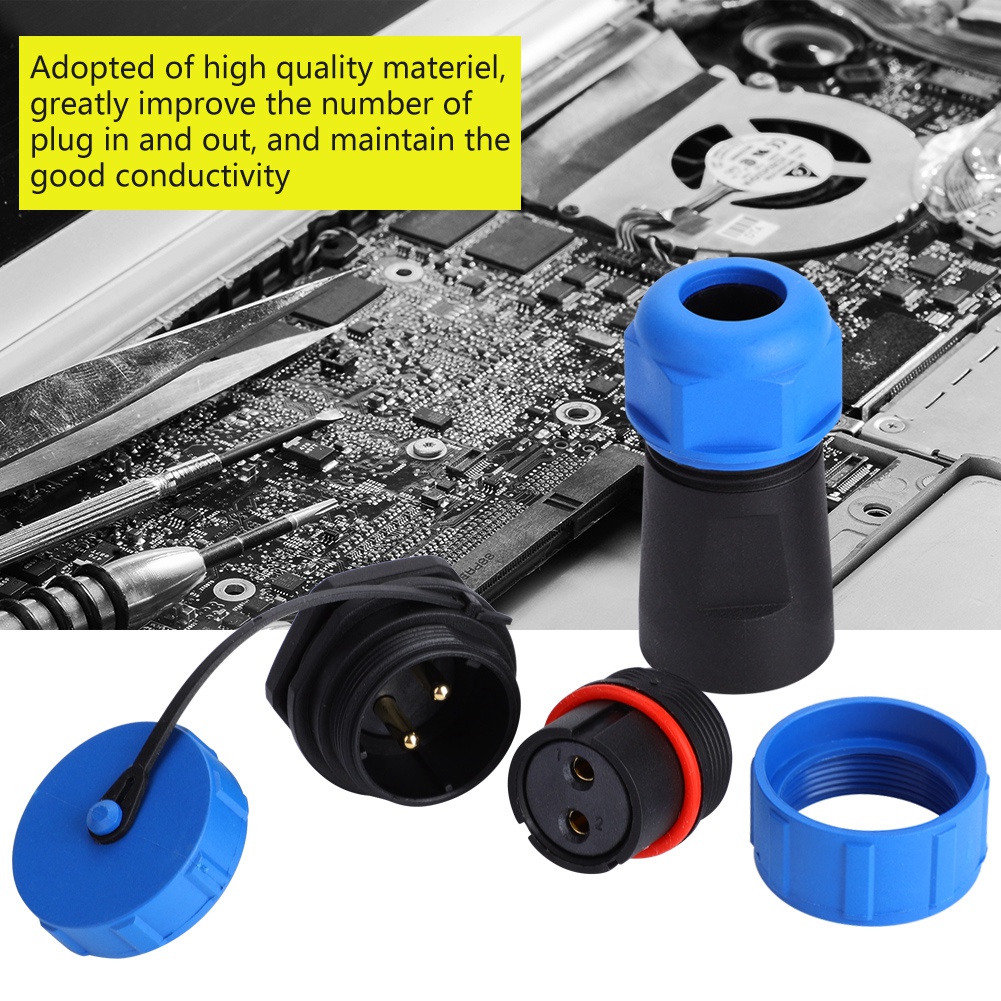 Ip68 Sp21 2-poliger Wasserdichter Kunststoff-luftfahrtstecker (2-polig)