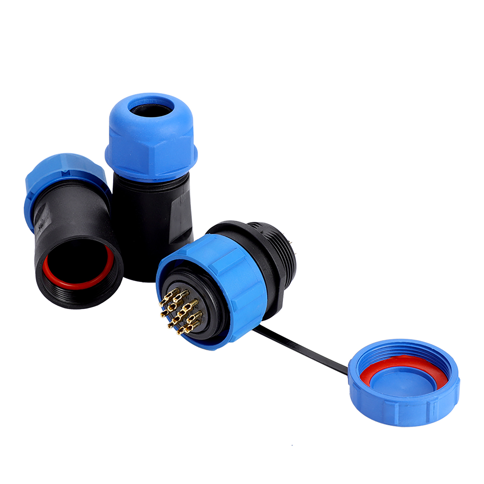 Sp21 Ip68 12-poliger Wasserdichter Kunststoff-luftfahrtstecker (12-polig)