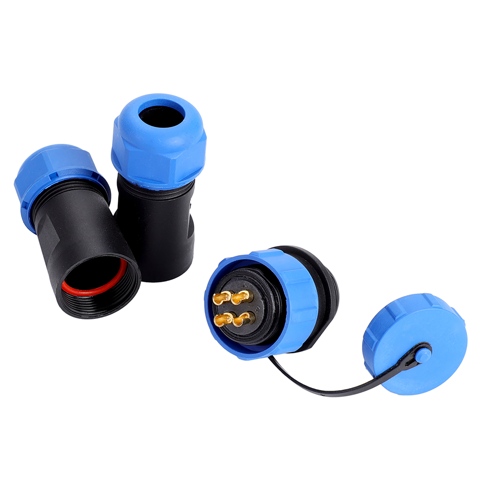 Sp21 Ip68 4-poliger Wasserdichter Kunststoff-luftfahrtstecker (4-polig)