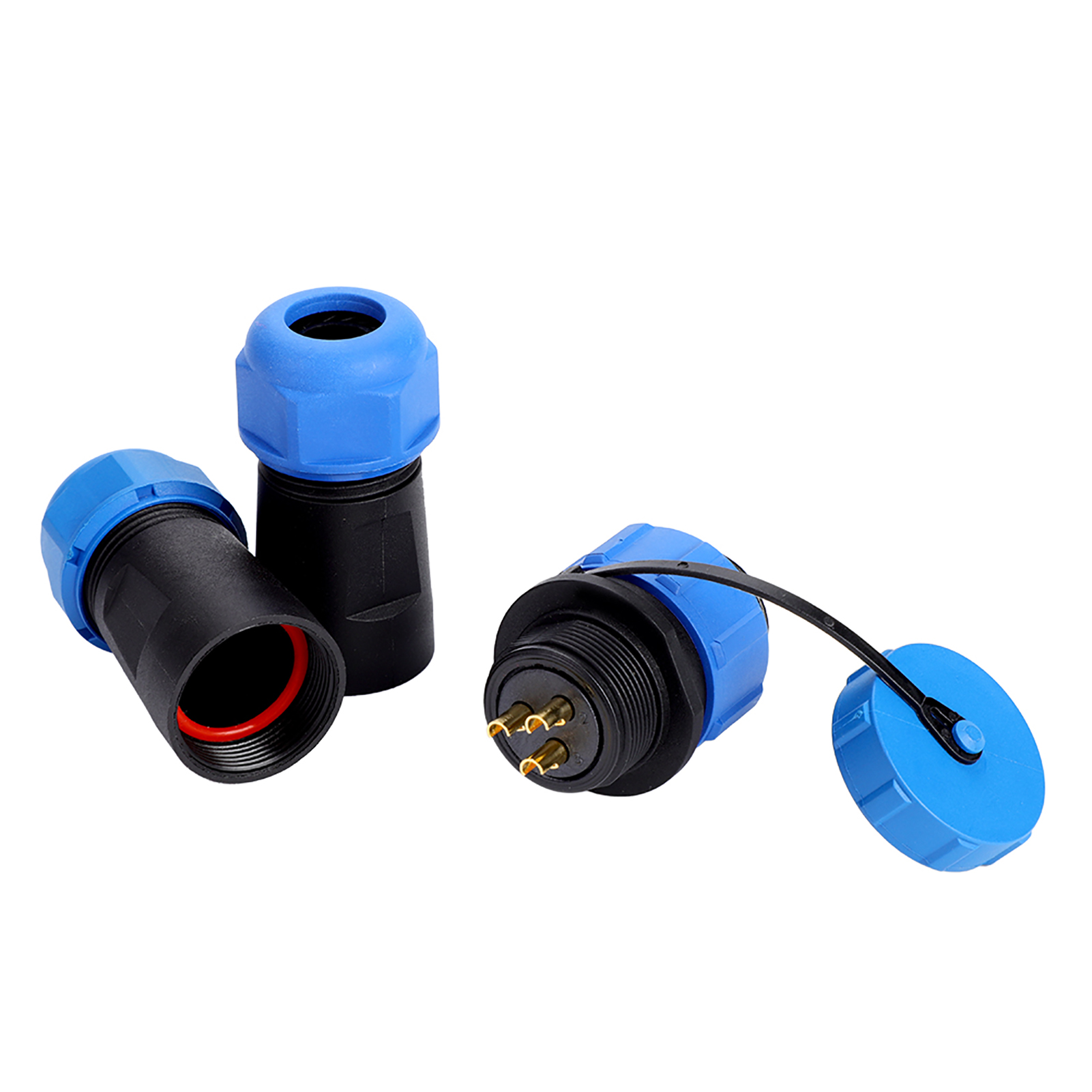 Sp21 Ip68 3-poliger Wasserdichter Kunststoff-luftfahrtstecker (3-polig)