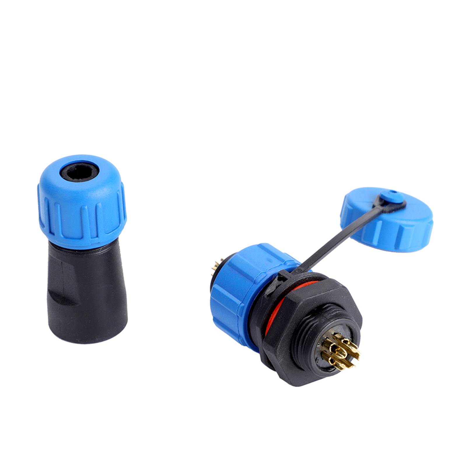 Ip67 Sp13 5-poliger Wasserdichter Kunststoffstecker (5-polig)