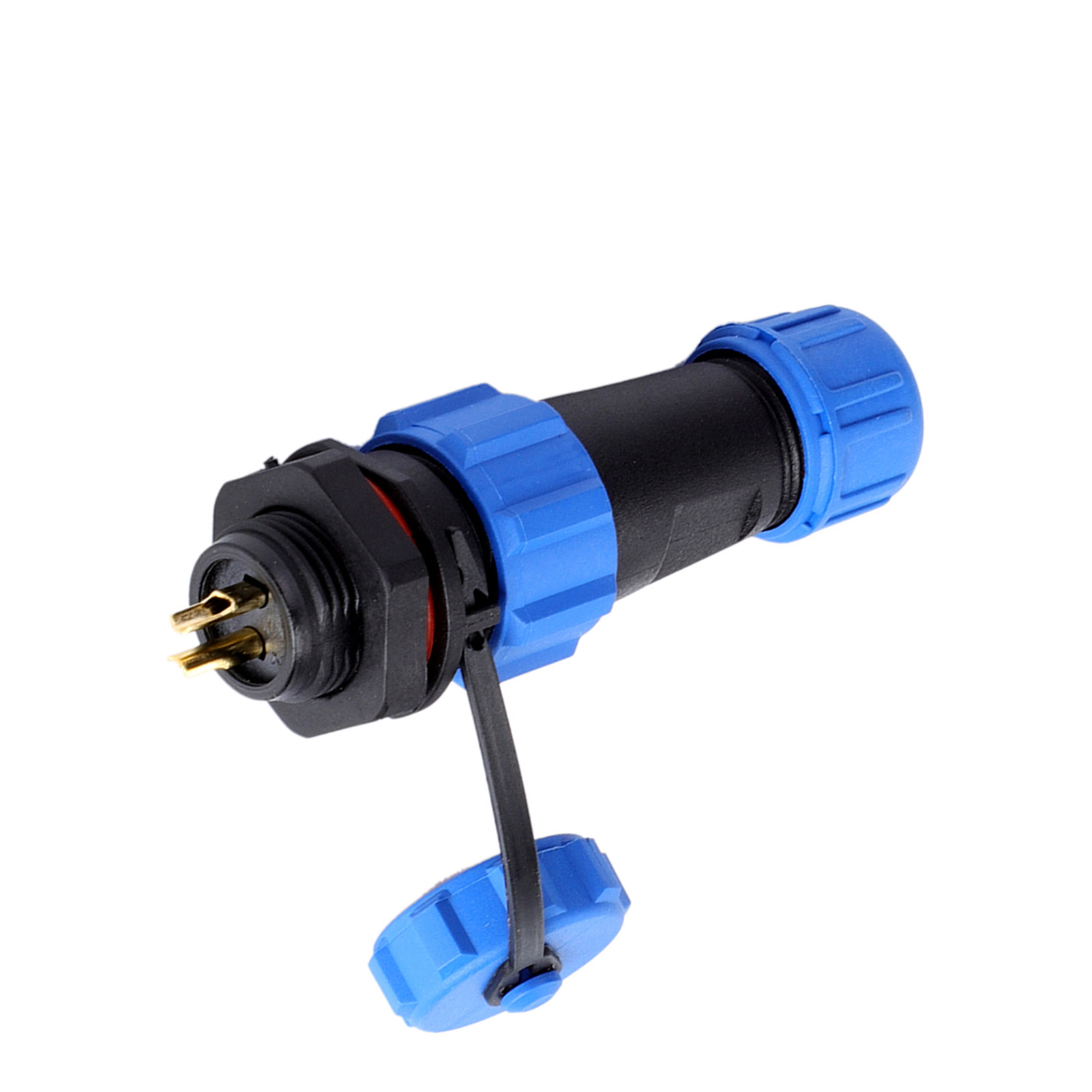 Ip68 Sp13 2-poliger Wasserdichter Kunststoffstecker (2-polig)