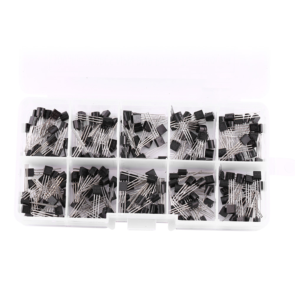200 Siliziumtransistoren, 10 Werte, Sortiment Bc337, Bc327, 2n2222, 2n2907, 2n3904, 2n3906