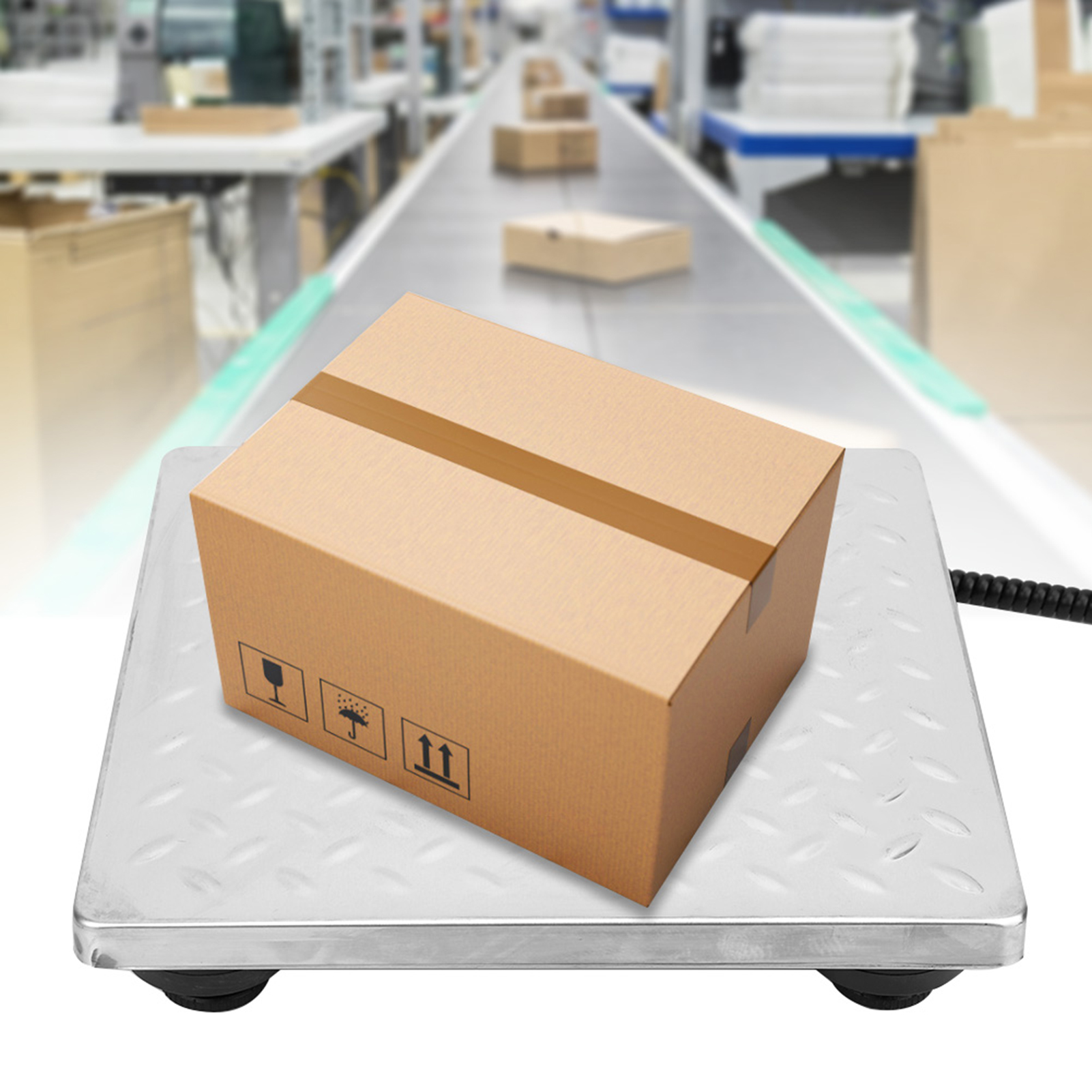 Elektronische Gepäckwaage Aus Edelstahl Mit Zwei Messbereichen (200 Kg / 0,05 Kg)