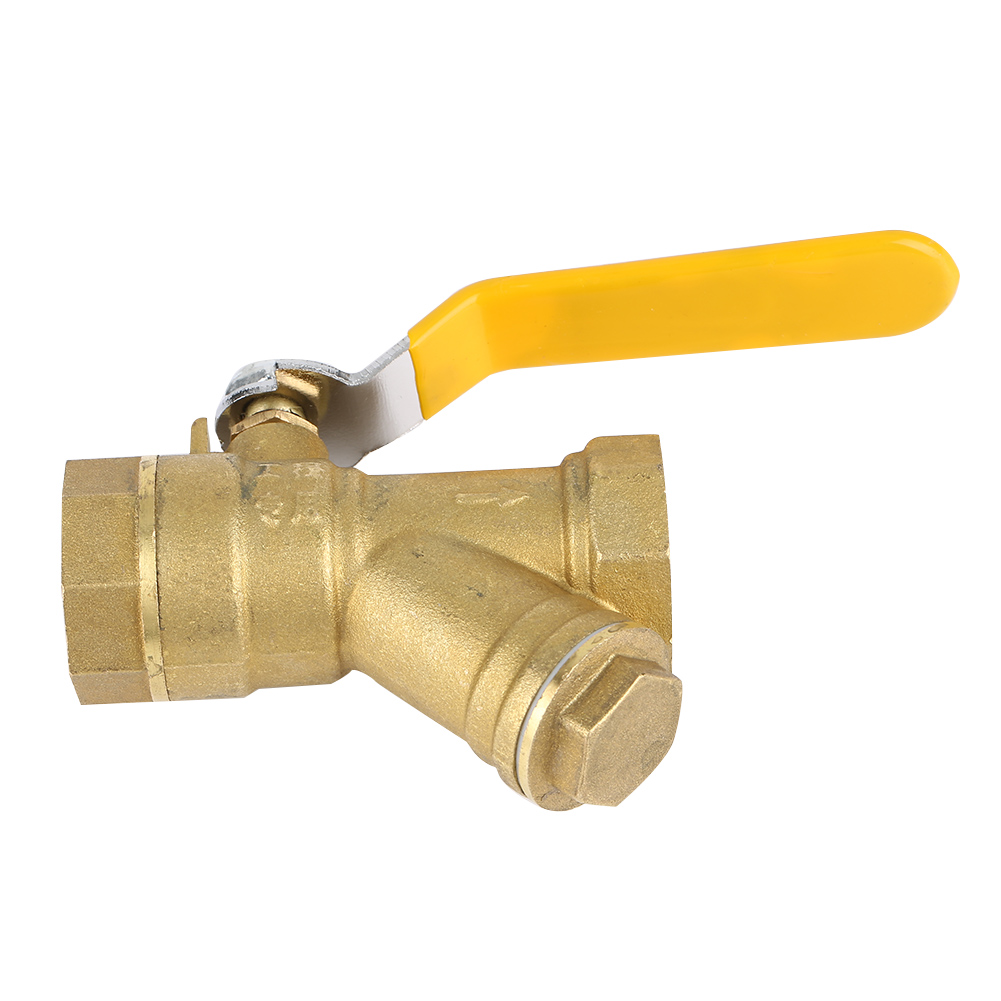 Y-förmiges Messing-filterkugelventil Mit 3/4"-bspp-innengewinde Für Wasser Und Erdgas